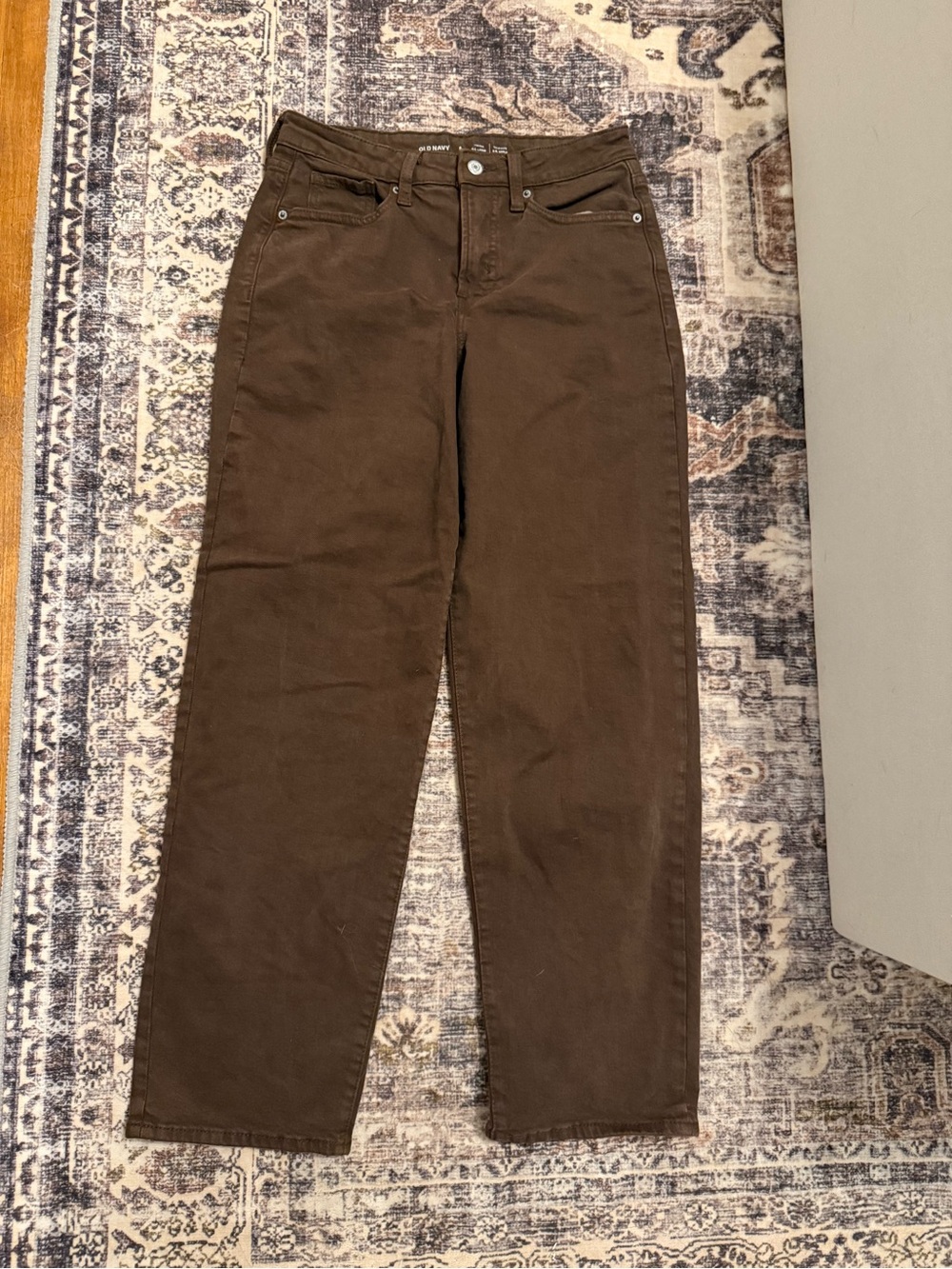 Old Navy Women’s Straight Leg Jeans in Brown